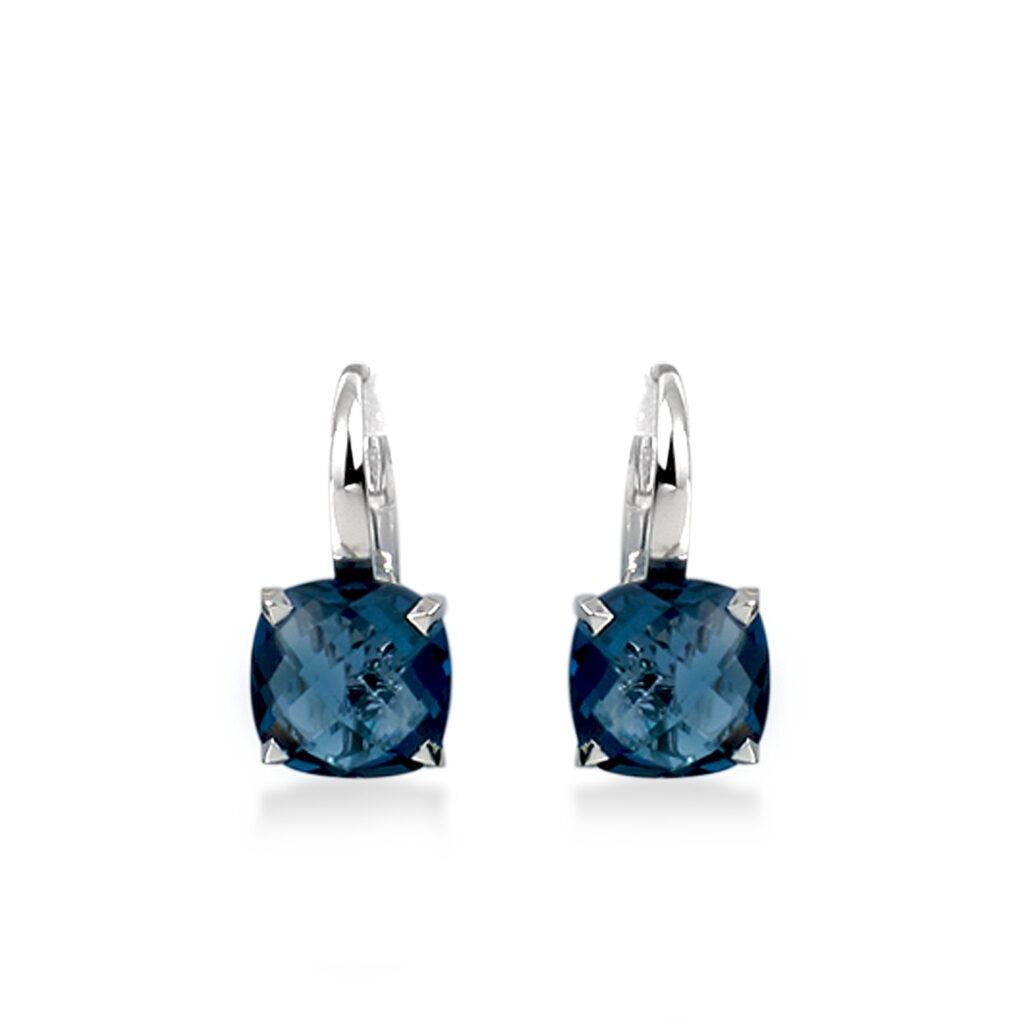 Boucles d'oreilles topaze "Blue London"