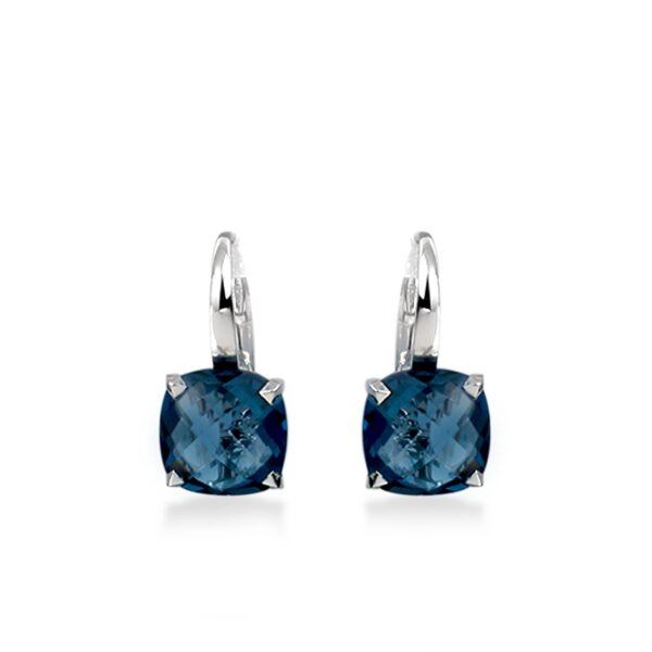 Boucles d'oreilles topaze "Blue London"
