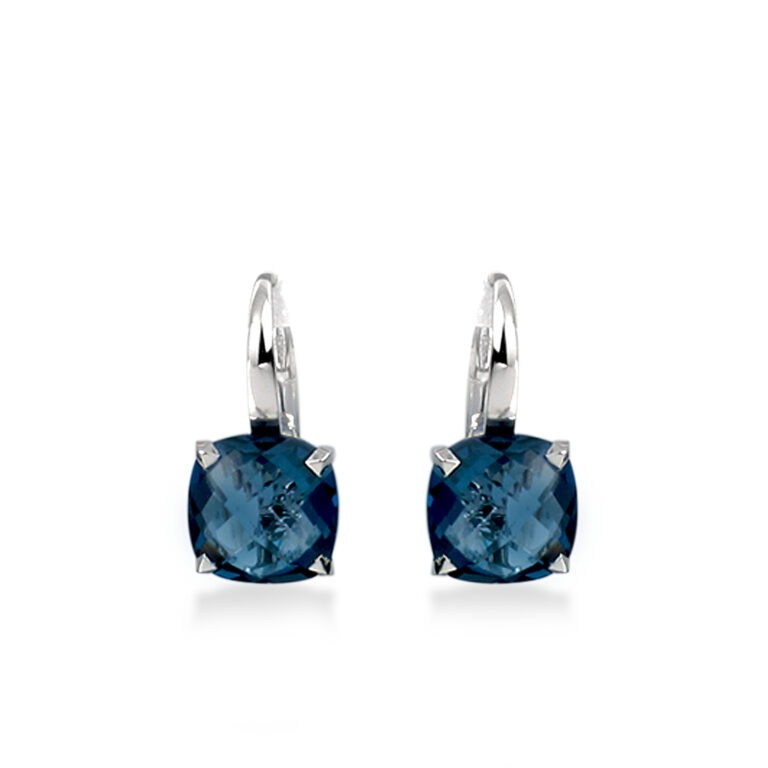 Boucles d'oreilles topaze "Blue London"