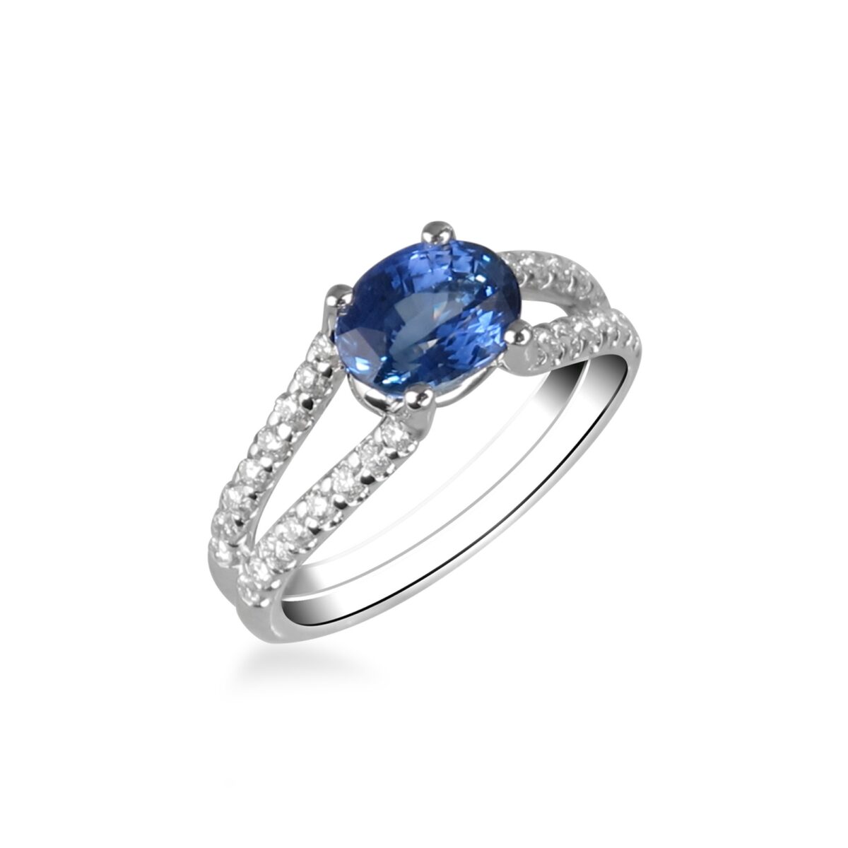 Bague saphir bleu