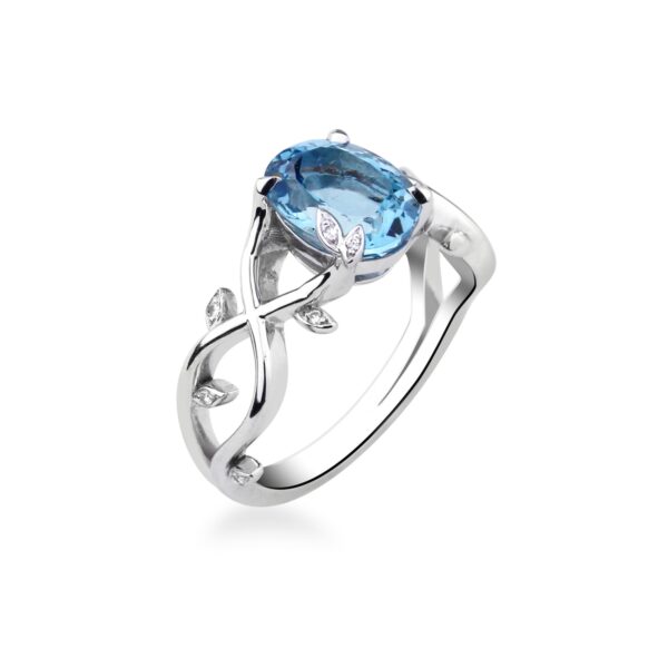 Bague aigue-marine