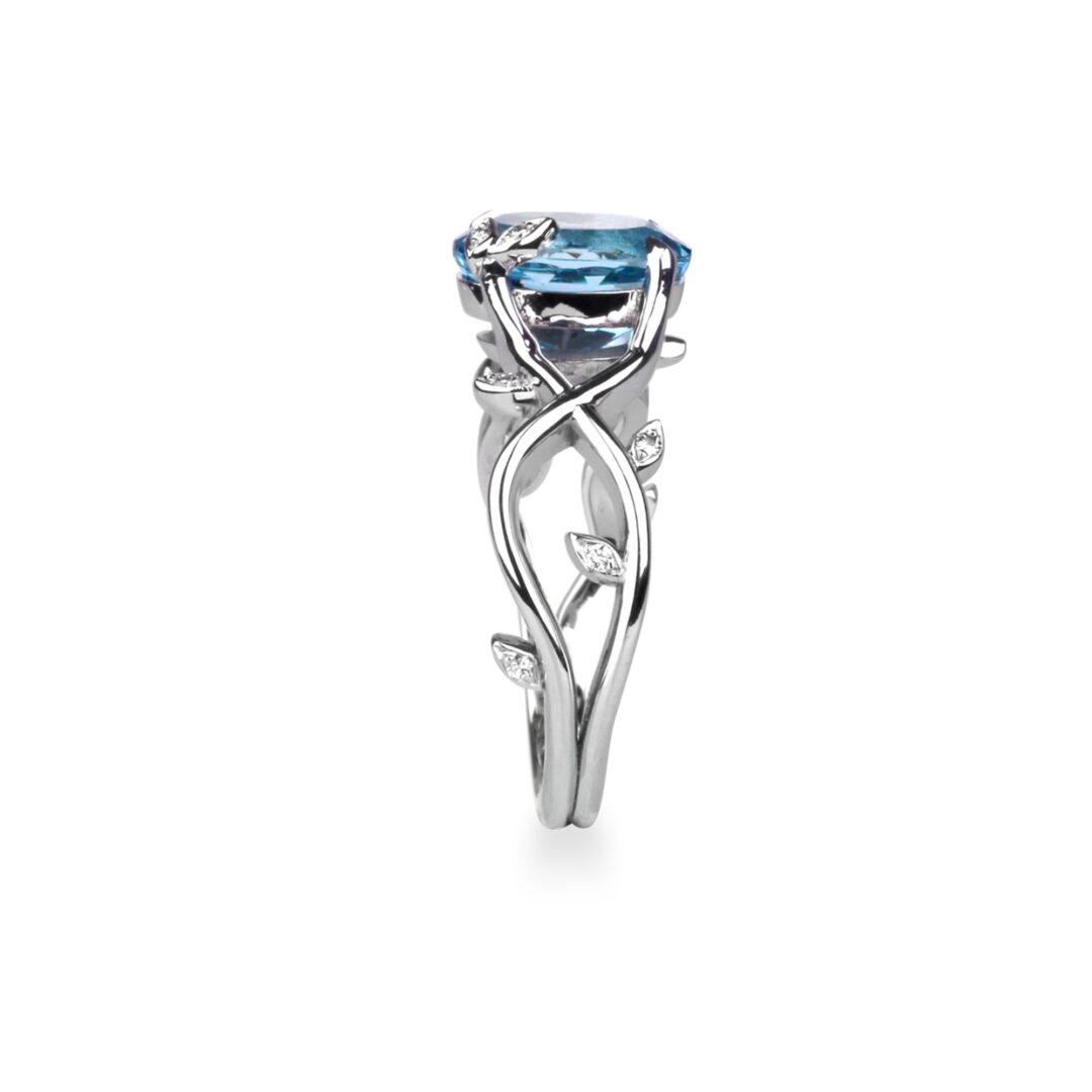 Bague aigue-marine