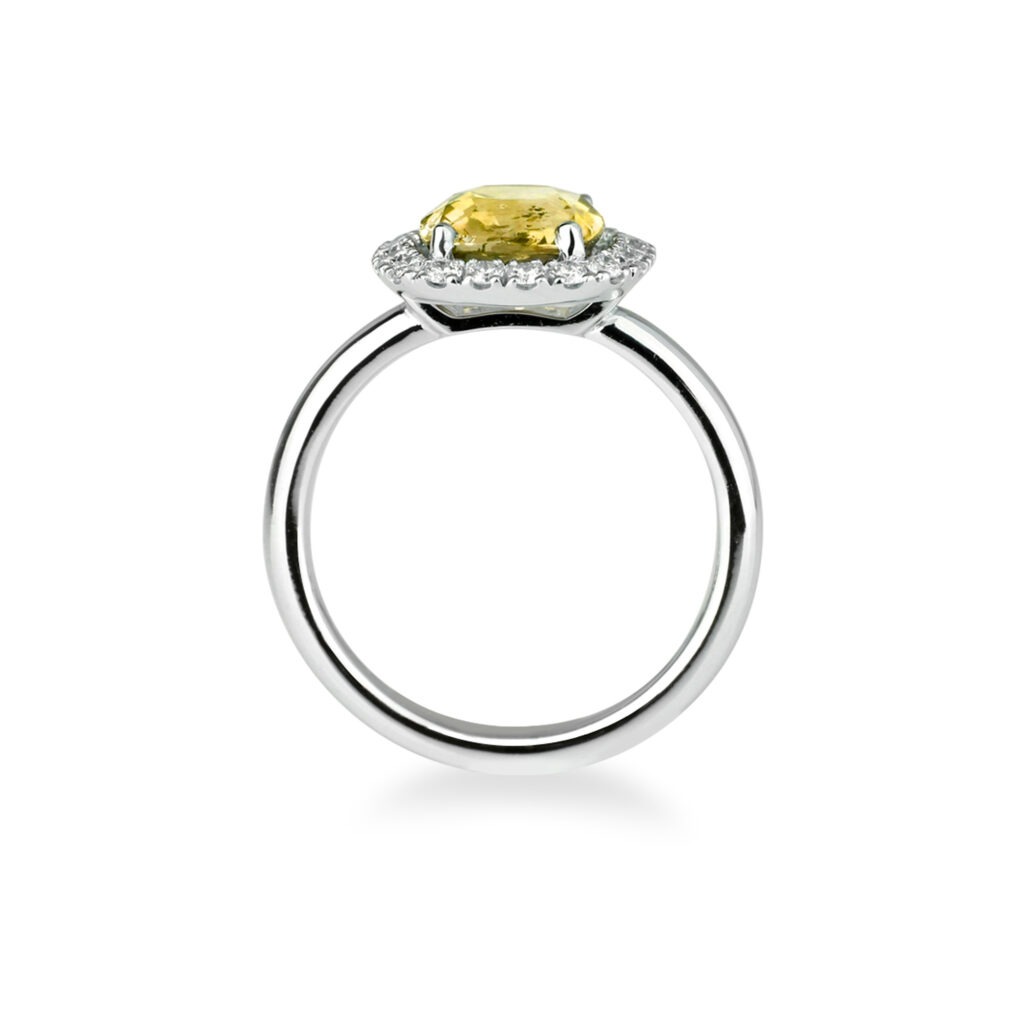 Bague saphir jaune