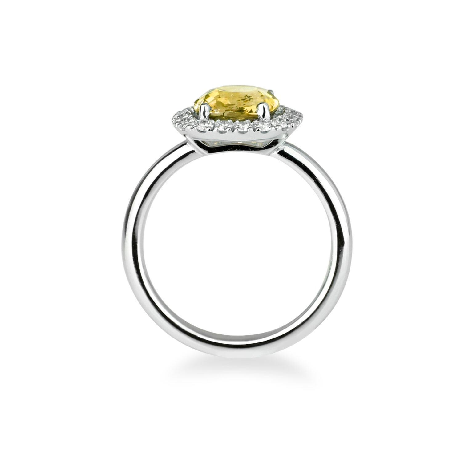 Bague saphir jaune