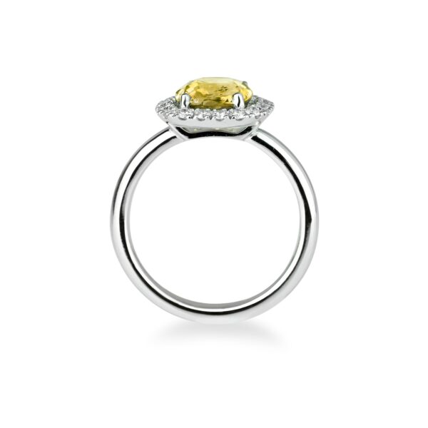 Bague saphir jaune