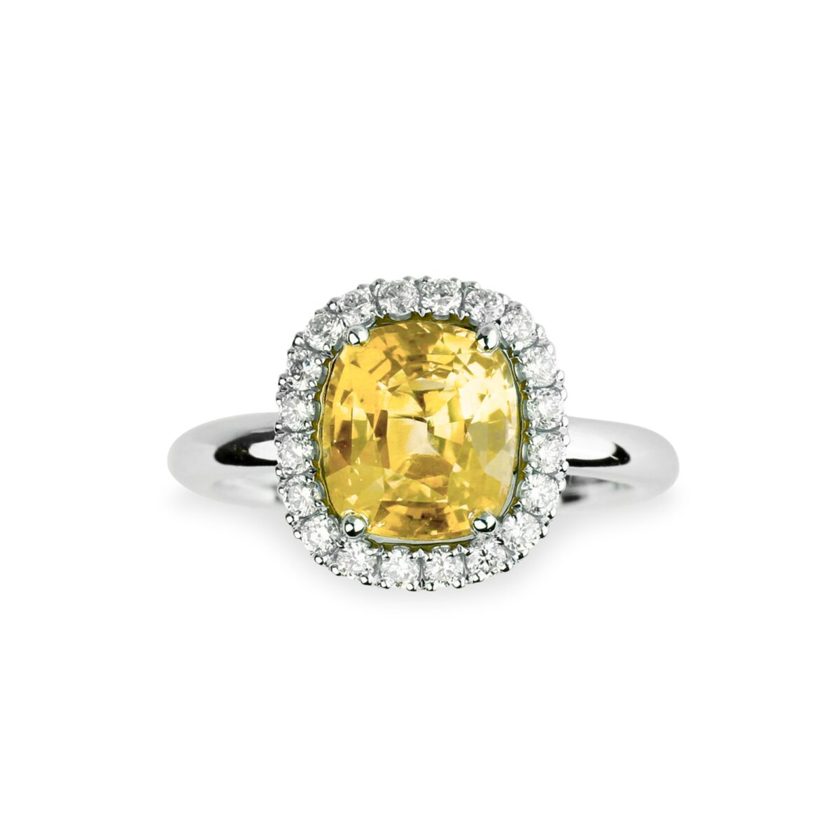 Bague saphir jaune