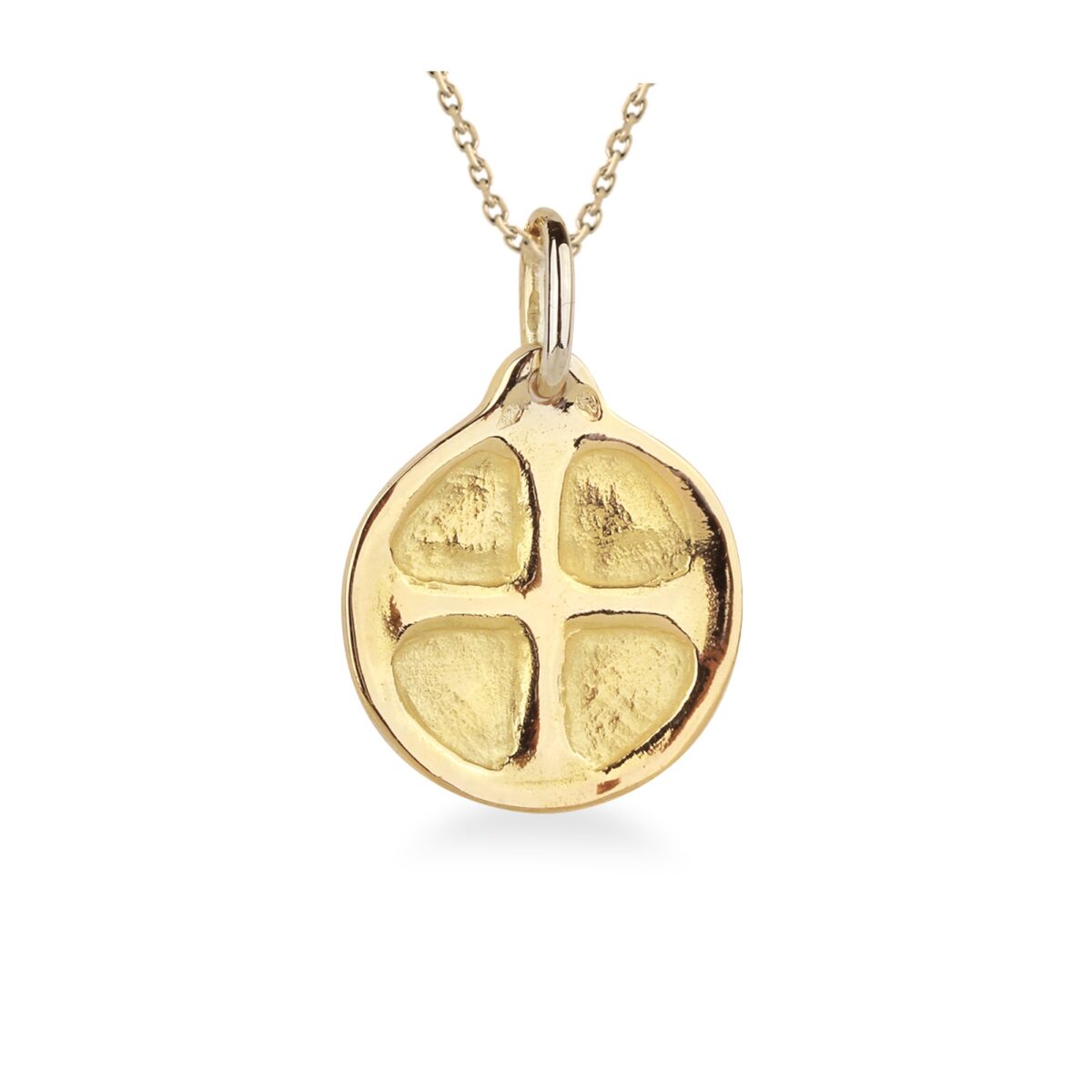 Médaille motif croix primitive or jaune