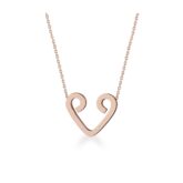 Pendentif coeur or rose