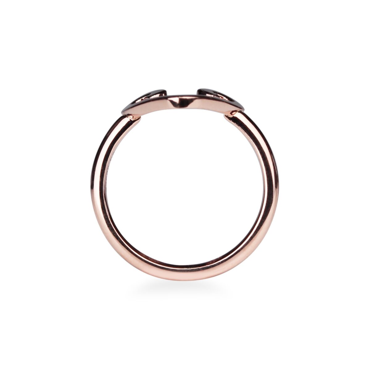 Bague coeur or rose