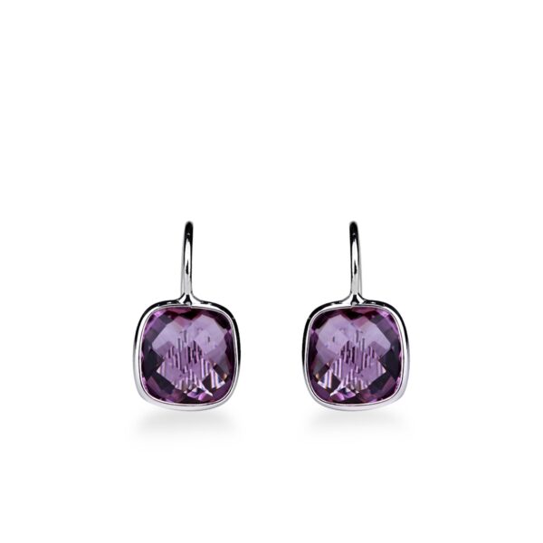 Boucles d'oreilles améthystes