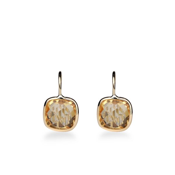 Boucles d'oreilles citrines