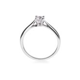 Solitaire diamant taille brillant platine