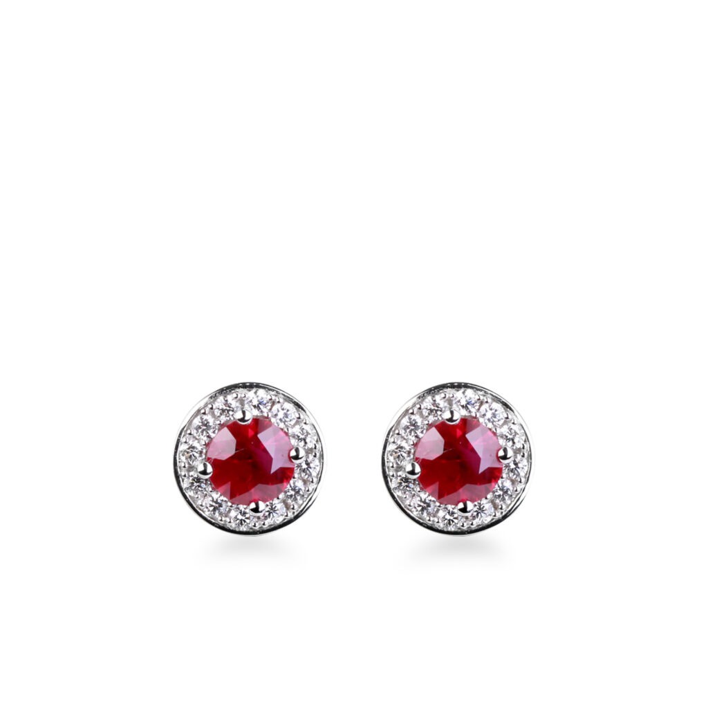 Achat 18KGOS Rebel Rebel Boucles d'oreilles en rubis et perles baroques en  gros