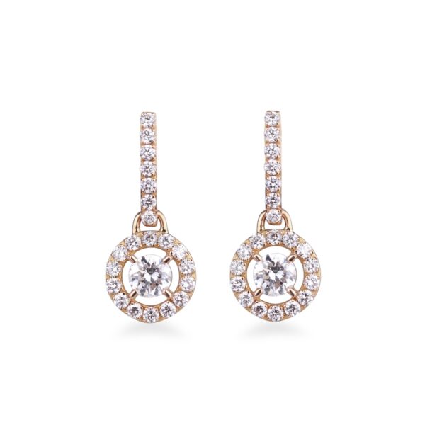 Boucles d'oreilles diamants 