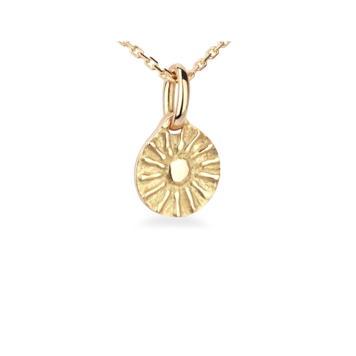 Pendentif soleil or