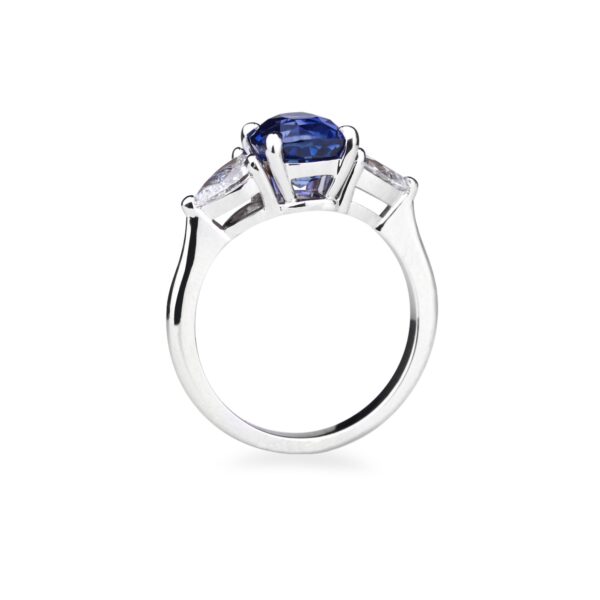 Bague saphir diamant poire