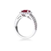 Bague rubis et diamants