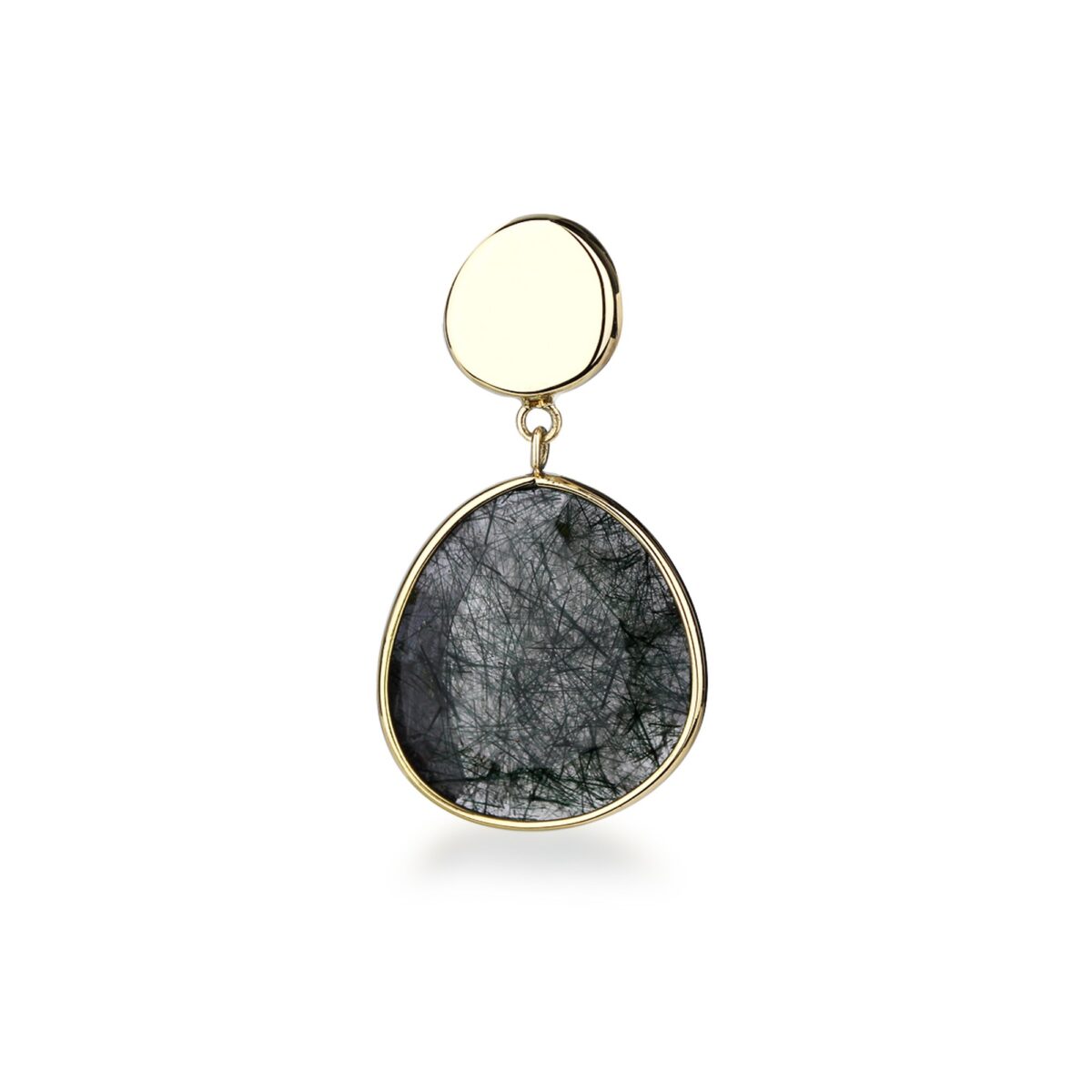 Boucles d'oreilles quartz rutilé