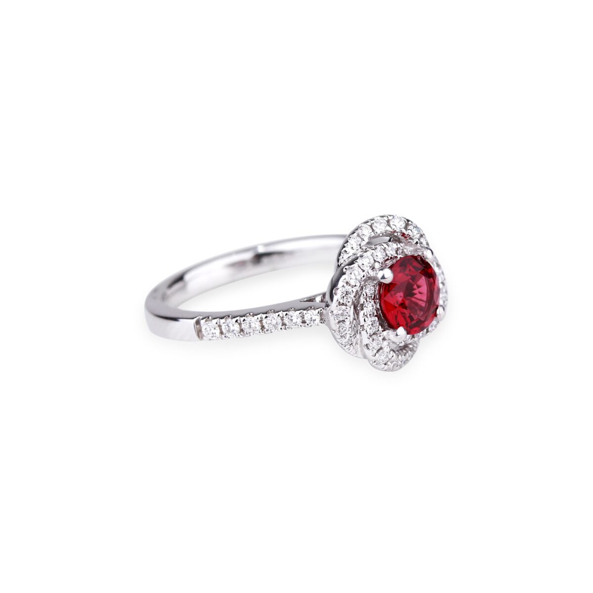 Bague spinelle rouge