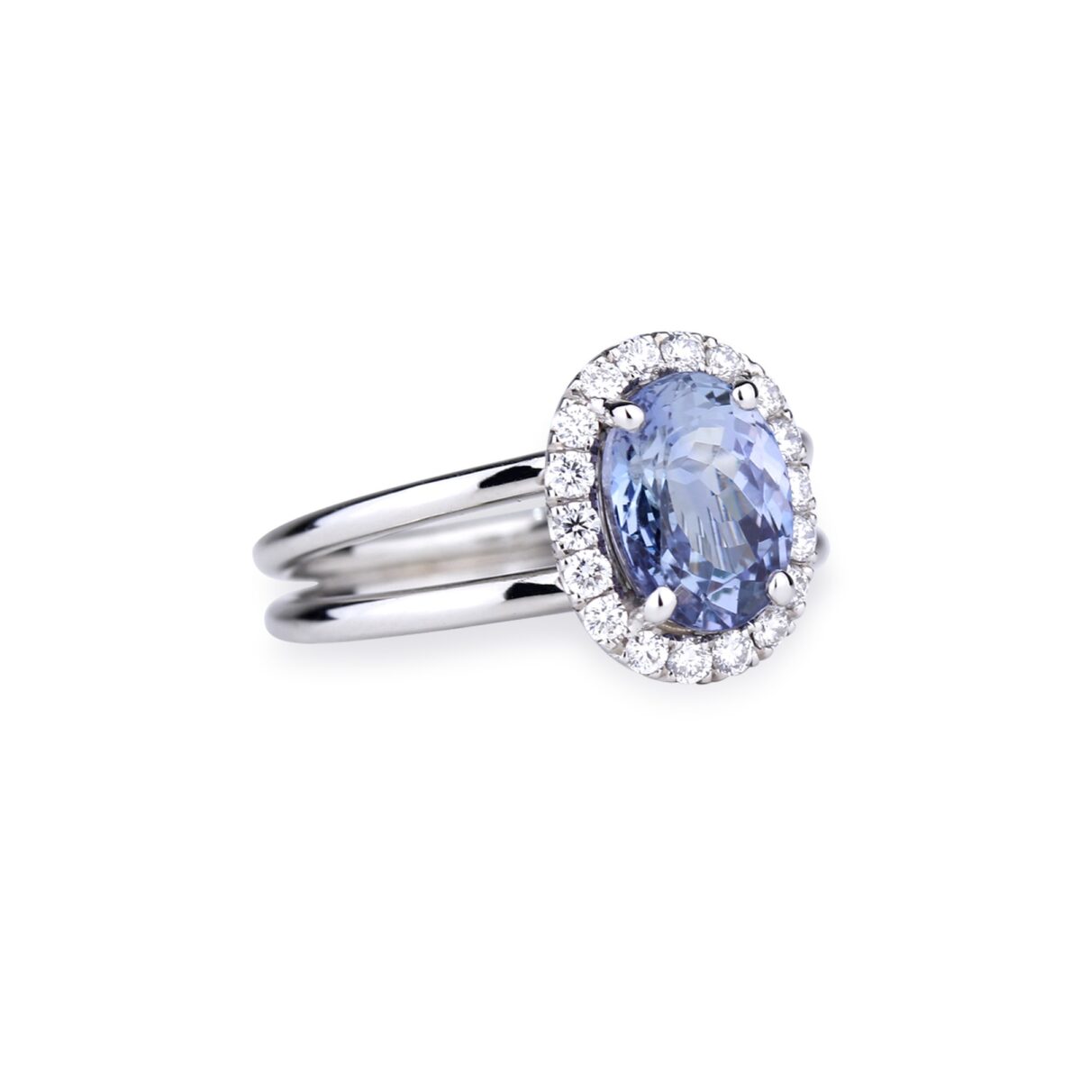 Bague tanzanite et diamants