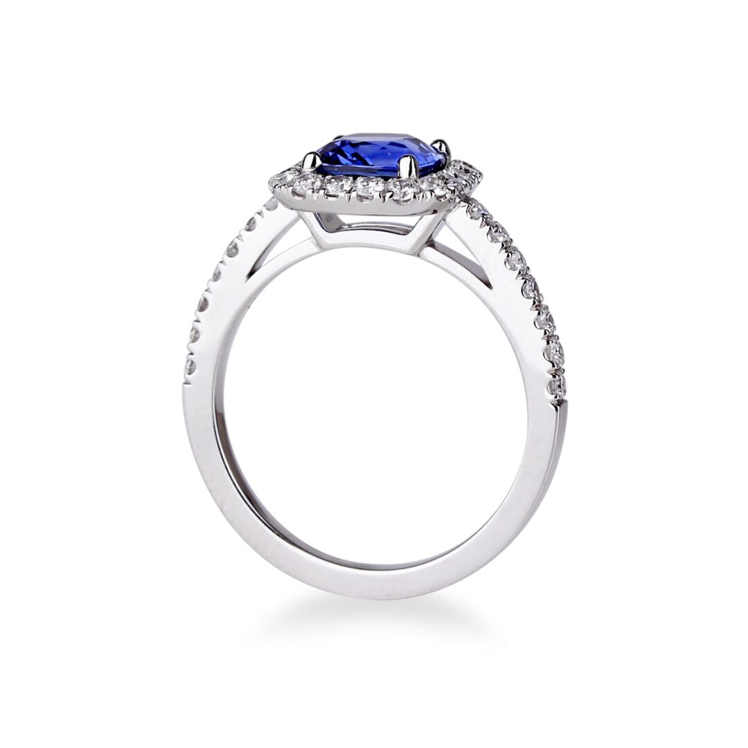Bague de fiancailles saphir
