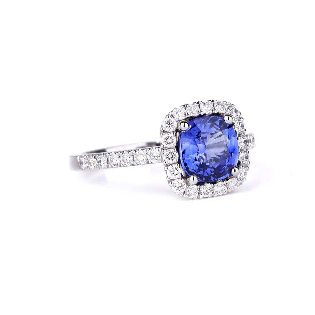Bague de fiancailles saphir