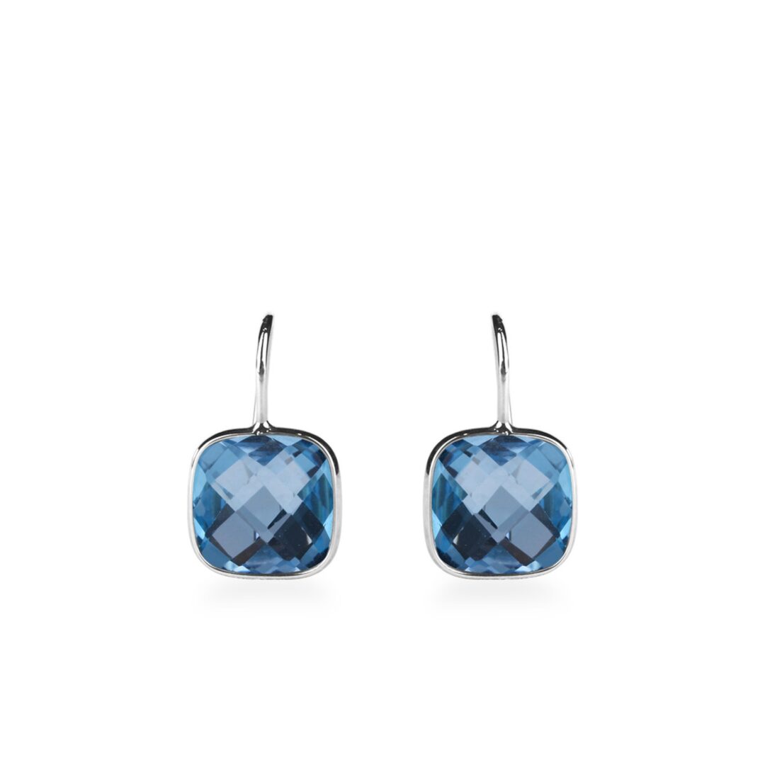 Boucles d'oreilles Topaze blue London