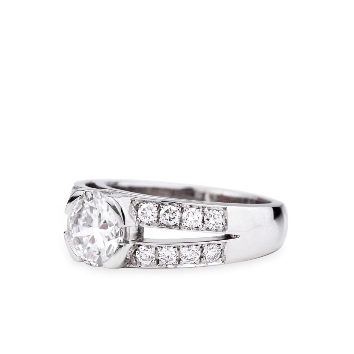 Solitaire diamant rond