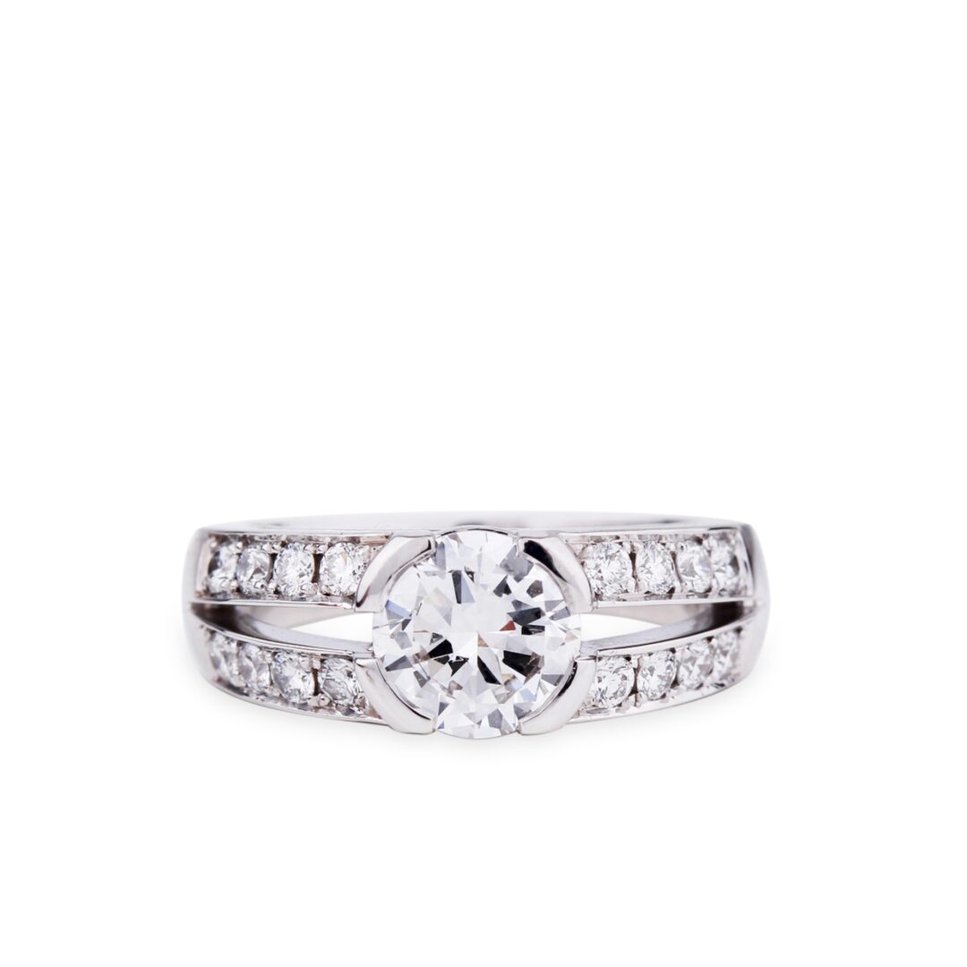 Solitaire diamant rond