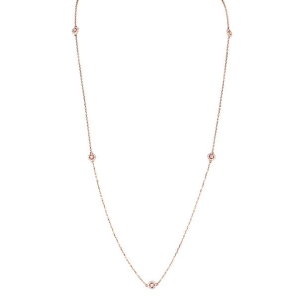 Collier diamants et or rose