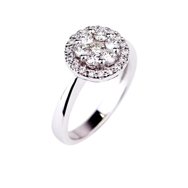 Bague composition diamants