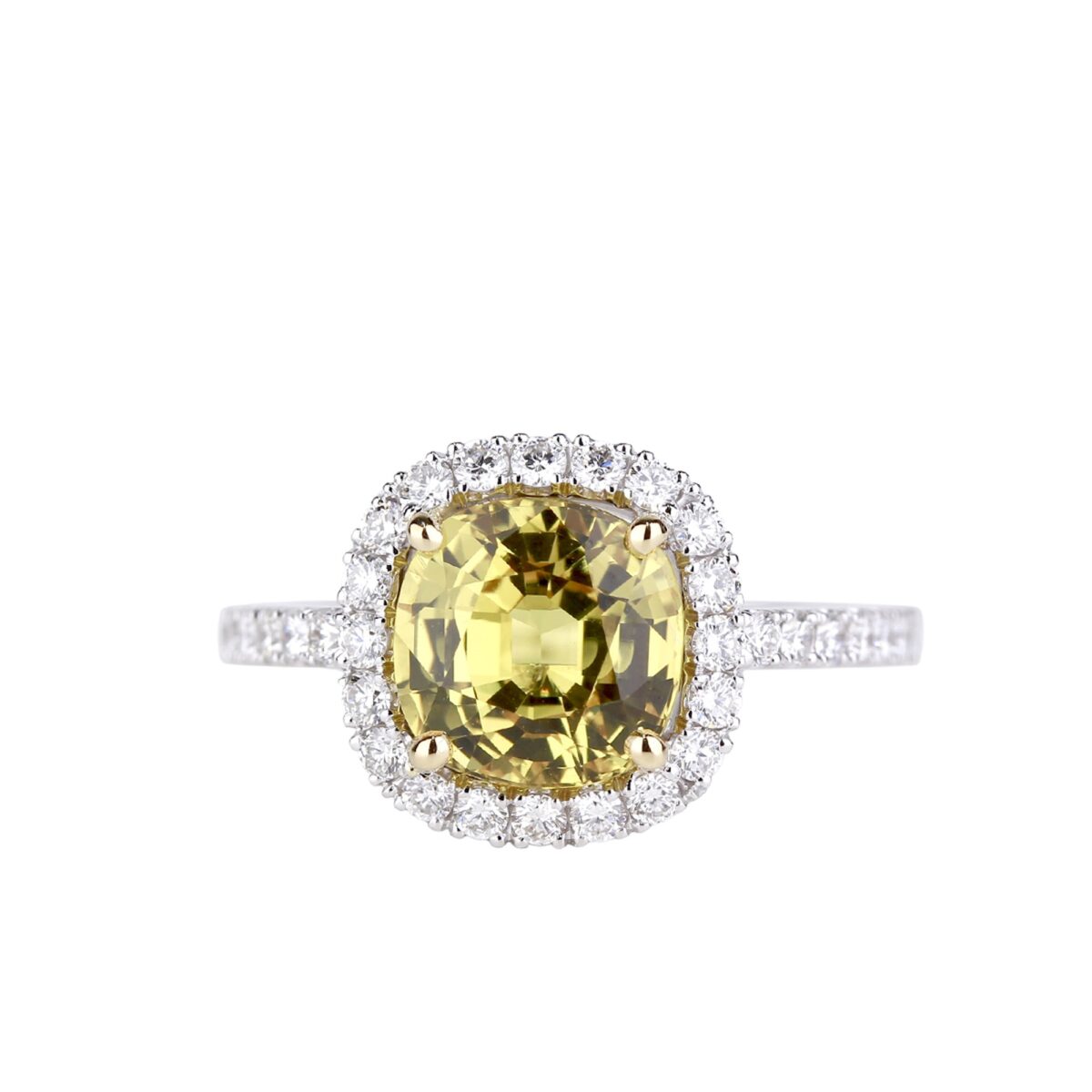 Bague saphir jaune