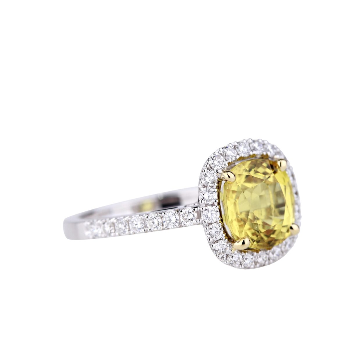 Bague saphir jaune