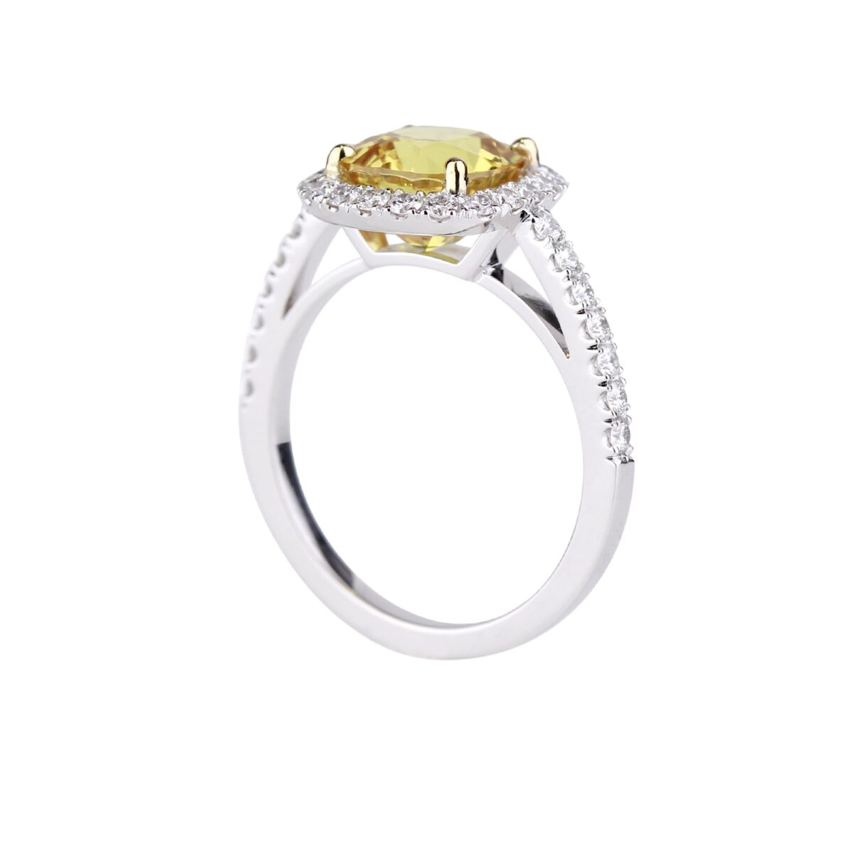 Bague saphir jaune