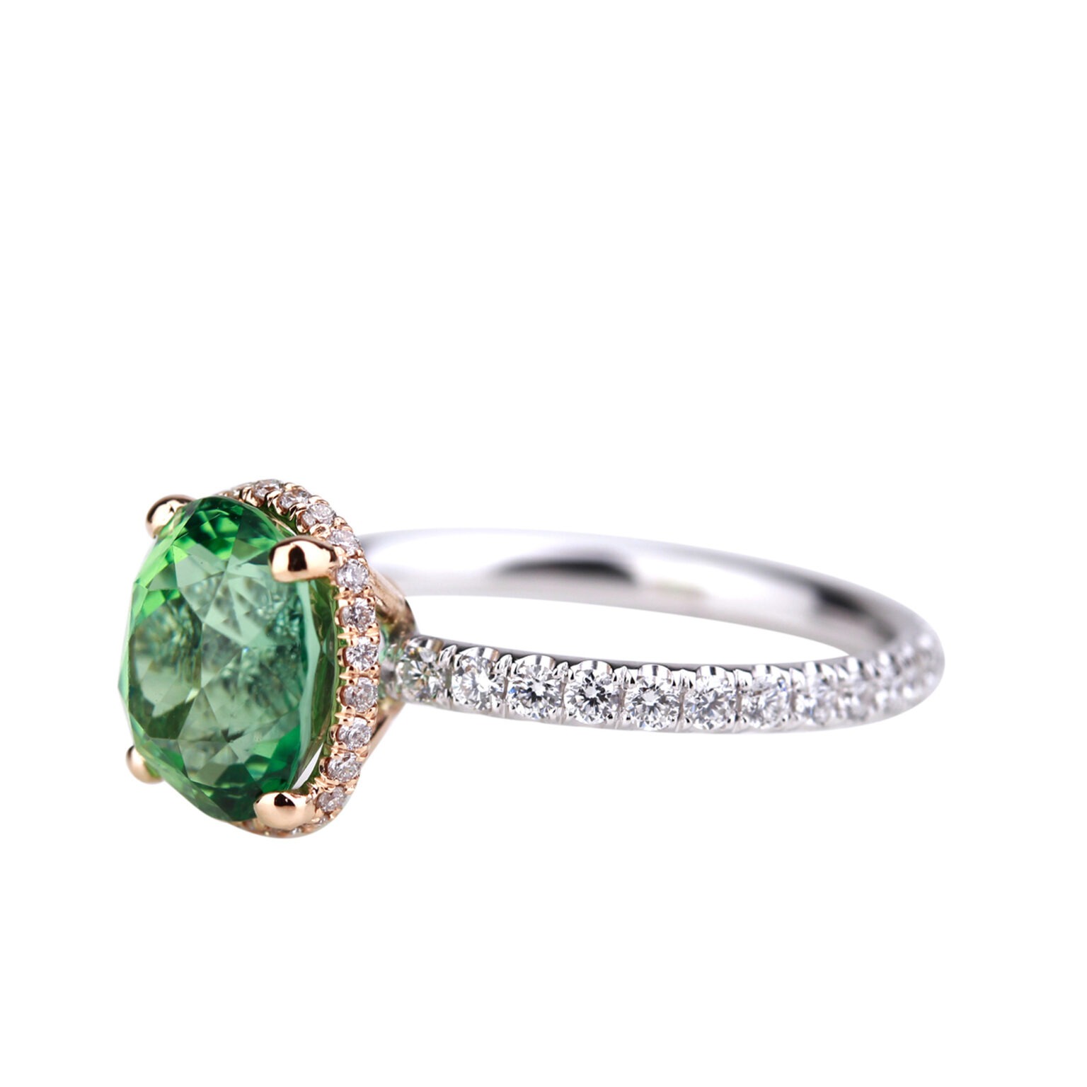 Bague tourmaline verte