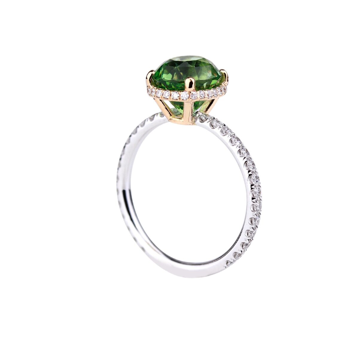 Bague tourmaline verte