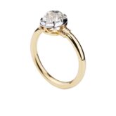 Solitaire diamant taille ancienne
