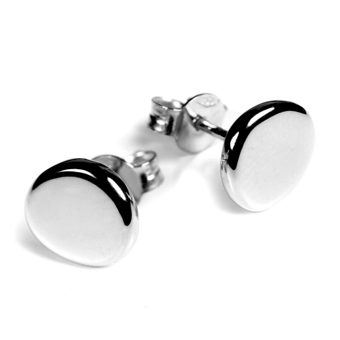 Boucles d'oreilles or blanc