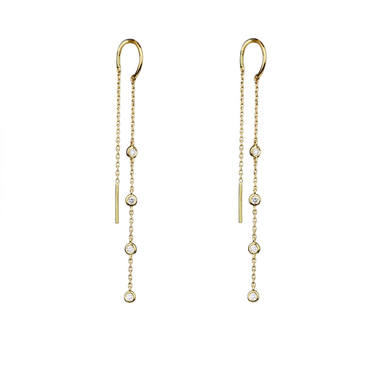 Boucles d'oreilles diamants