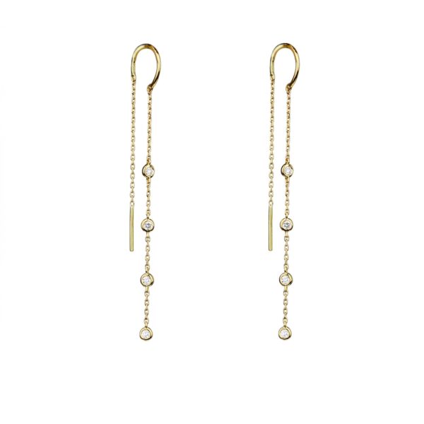 Boucles d'oreilles diamants