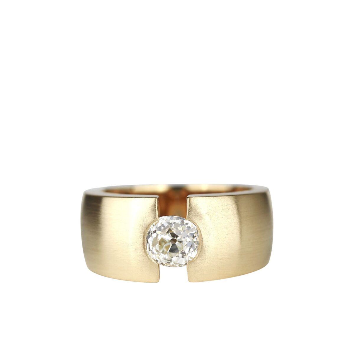 Solitaire jonc diamant