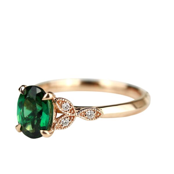 Bague tourmaline verte