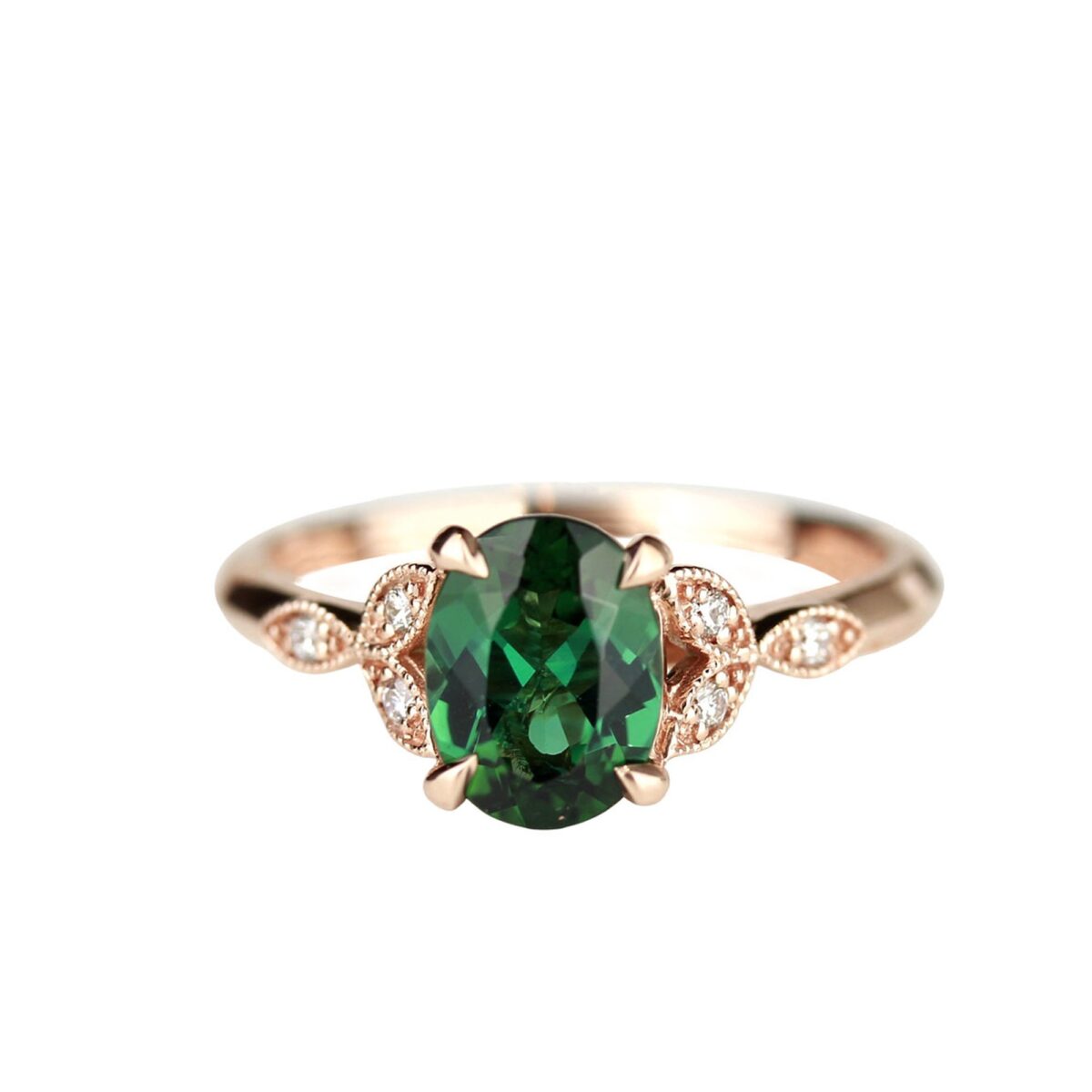 Bague tourmaline verte