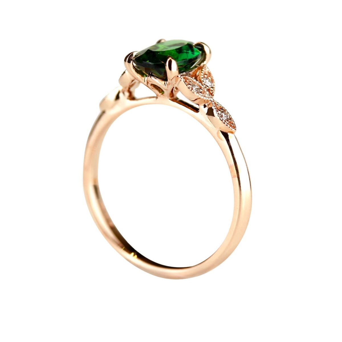 Bague tourmaline verte