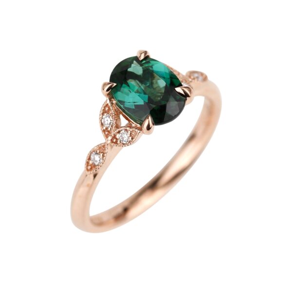 Bague tourmaline verte