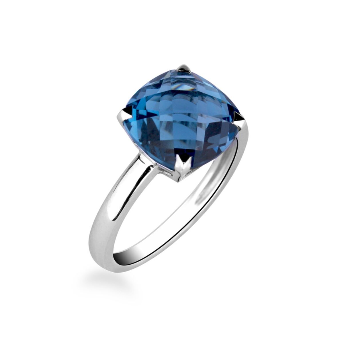 Bague topaze bleue