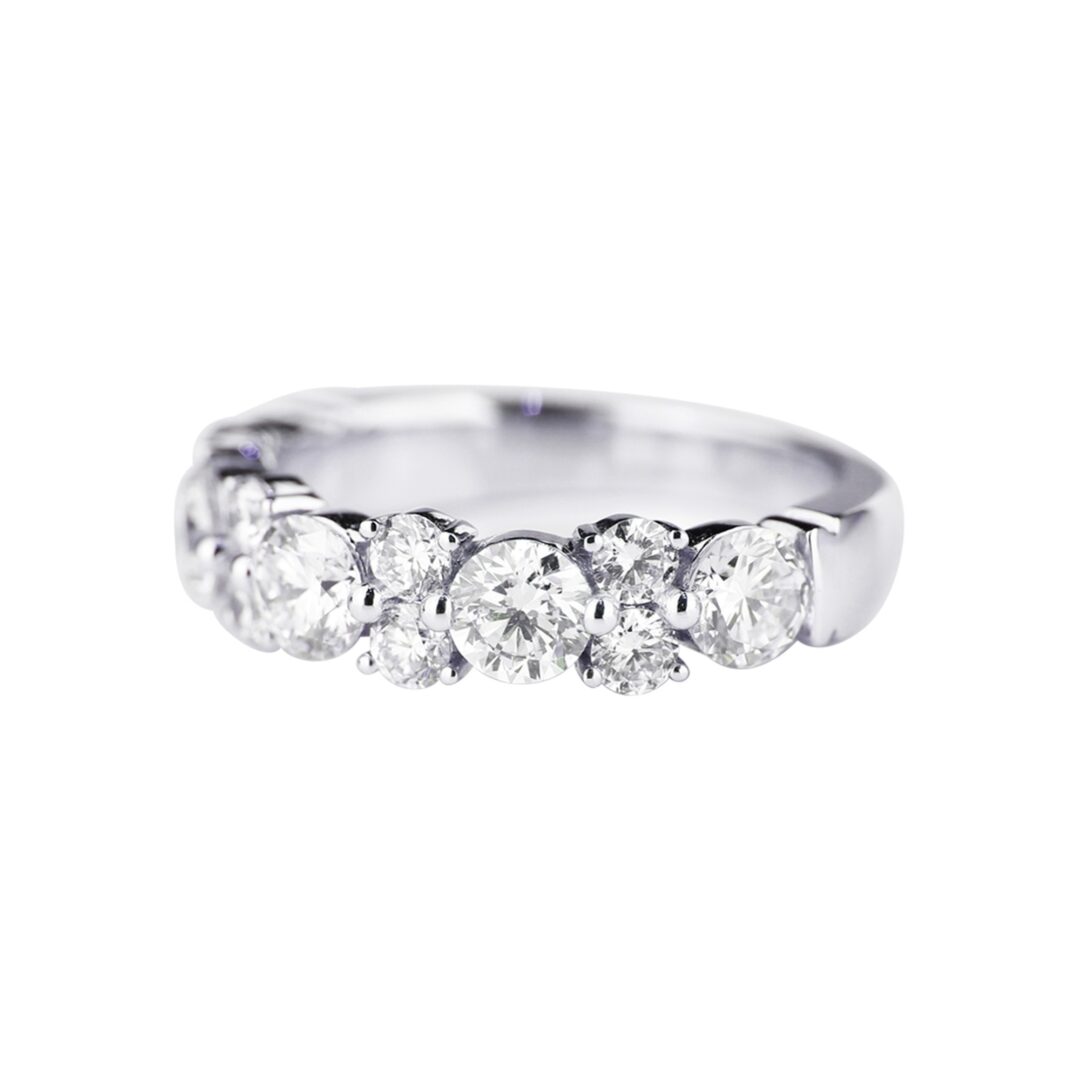 Alliance diamants & or blanc