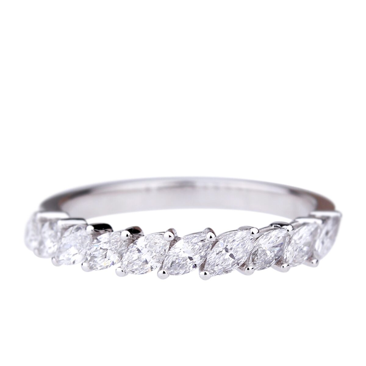 Alliance diamants taille marquise
