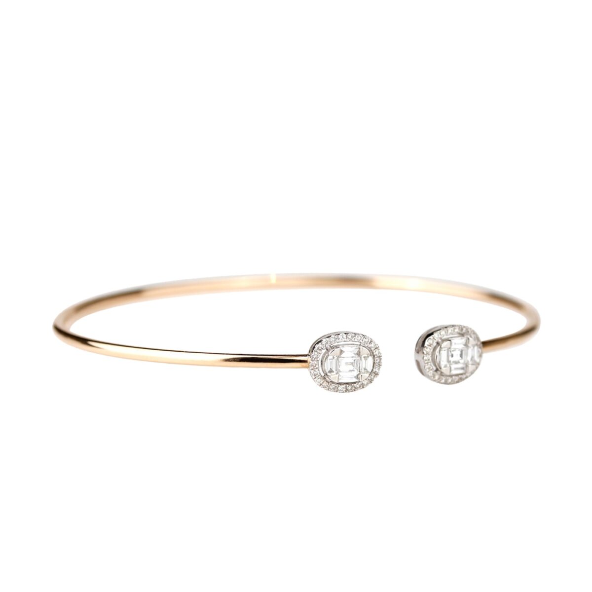 Bracelet diamants or rose