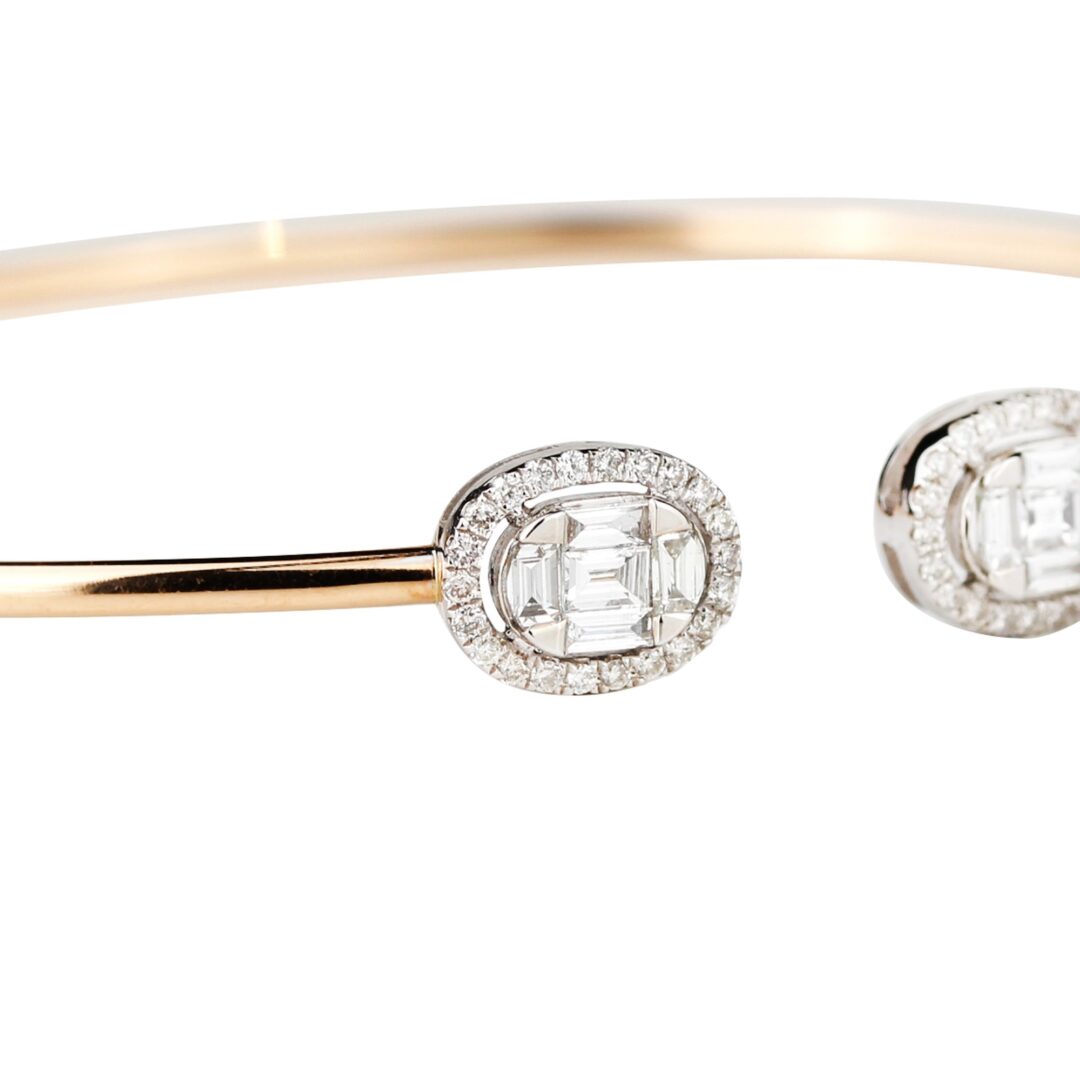 Bracelet diamants or rose